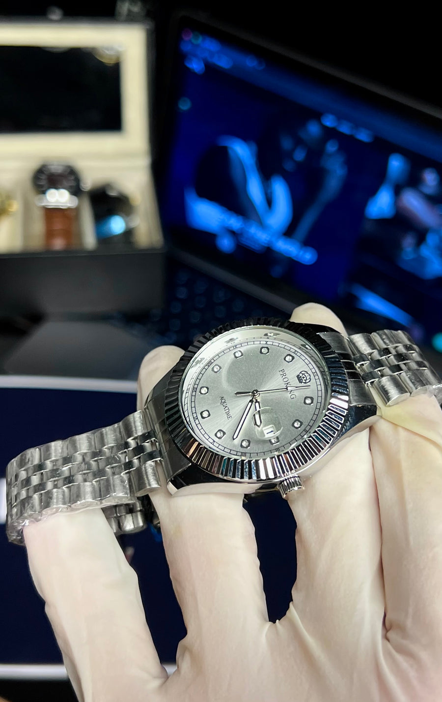 PROKING Aquatime Fluted Bezel | Silver