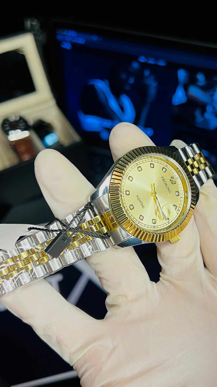 PROKING Aquatime Fluted Bezel | Gold