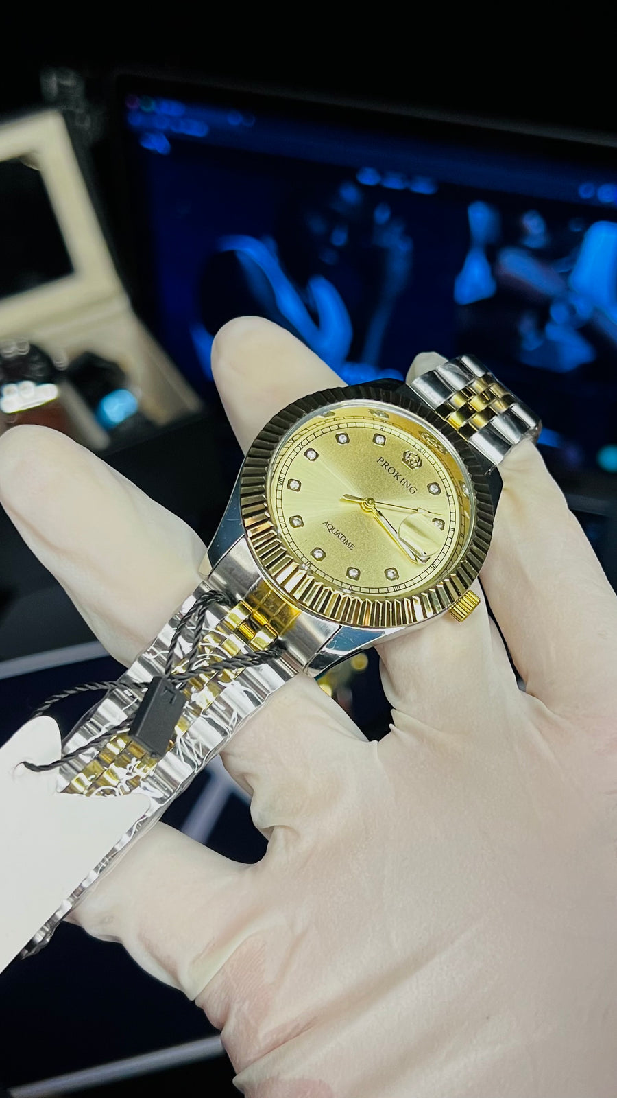PROKING Aquatime Fluted Bezel | Gold